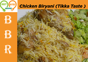 Chicken biryani Tikka Taste with charcoal